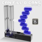Automatic Electric Can Crusher, Electric can crushers for recycling 8oz 12oz & 16oz cans, Can fill 8 cans at a time, Automaticcan crusher for recycling Aluminum Seltzer, Cola, Beer Cans