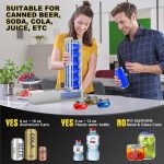 Electric Can Crusher, Automatic can crushers, 6oz&12oz&16oz Aluminum can electric crushers, Can fill 8 cans at a time, Cans Trash compactor, Heavy-Duty crusher for Aluminum Soda, Beer, Cola Cans