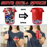 Electric Can Crusher, 12oz&16oz Automatic Can Crusher, Can Fill 8 Cans at a Time, Automatic Can Eject, Heavy Duty Can Crushers for Recycling Aluminum Seltzer, Cola, Beer Cans