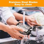 Electric Cheese Grater with 5 Stainless Steel Blades – Coarse, Fine, Slicer, Wavy Slicer & Grinder – Quick & Easy Food Prep